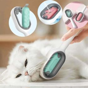 Cat Hair Brush With Water, Sticky Brush For Cats, 4 In-1 Cat Grooming Brush Creative Update Cat Dog Grooming Comb With Water Tank Double-Sided Hair Re (Color: Blue, Type: Only Brush)