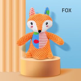 Interactive Dog Toys For Aggressive Chewers Dog Squeaky Toys Pet Grinding Teeth Plush Toy, Chewing Toy For Dog Interactive Supply Dog Toys Dog Toys Fo (Style: Fox)