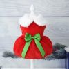 Christmas Dog Dresses ForSmall Dog Clothes Christmas Cat Pet Dress Fancy Princess Puppy Dress Festival Apparel