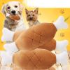 Double-bone Chicken Leg Plush Toy Vocal Connotation BB Pet Dog Cat Toy Supplies.dog chew toy